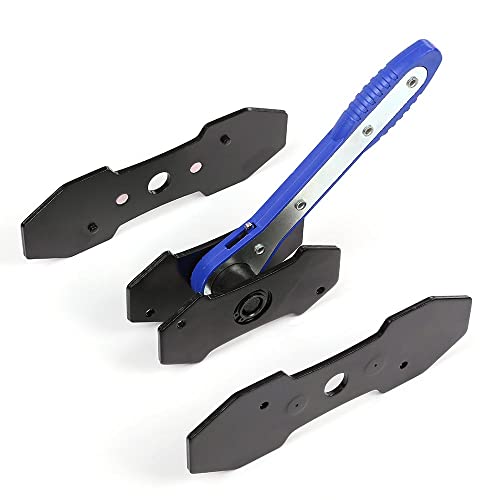 G-PLUS 1set 360° Brake Caliper Press Tool with 2 Groups Steel Plates | Blue Ratchet Piston Spreader Automotive Tools Brake Repair & Instalation, 4 in 1 Universal Disc Ratchet Brake Caliper Tool - color: Blue(Amazon delivery)