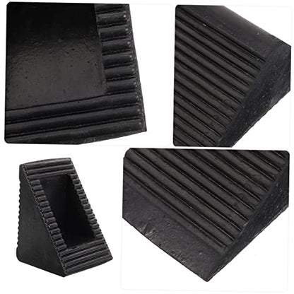 COLLBATH Wheel Chock Set Stoppers Non-Slip Stopper Car Chocks for Rv Truck