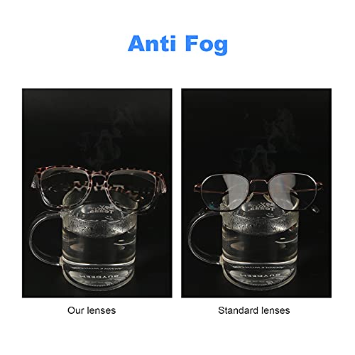 Stylish Safety Glasses Goggles for Women Girls Anti-fog Glasses Protective Eyewear Clear Glasses - color: 2 Pack: Blue +Tortoise
