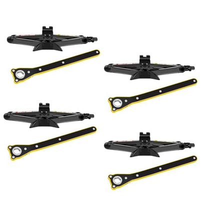 Banas 4-Pack Scissor Jack Car Jack 2 Ton, Automotive Jack Tool Kit with Ratchet Wrench Saving Strength Design, Universal Car Emergency Kit, Portable Tire Change Kit Car Tire Jack for Autos/SUV/MPV - size: 4-Pack Scissor Jack 2 Ton