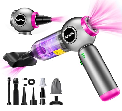 Handheld Vacuum Cleaner Cordless - 17500PA Strong Suction Rechargeable, 3-Speed Adjustable Portable Mini Dust Buster for Pet Hair, Car Detailing, Home, Office & Car Cleaning - color: Black
