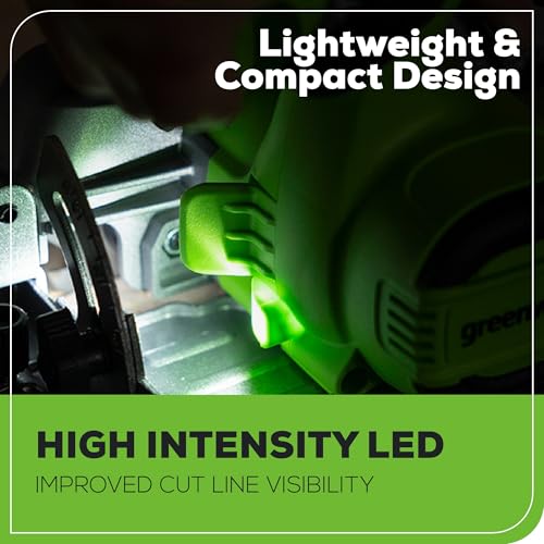 Greenworks 24V 5pcs Brushless Power Tool Combo kit: 310 in. -lbs Drill Driver, 1950 In. Ibs Impact Driver, Reciprocating Saw, Circular Saw, Flashlight With 3×2Ah Batteries & 2×Fast Charger - size: 5PCS Combo Kits