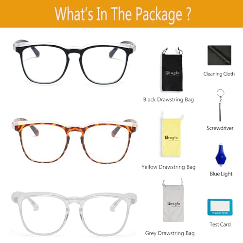 Feaglo Safety Glasses, Anti Fog Safety Goggles for Women Men, Blue Light Blocking Stylish Eye Protection Glasses Side Shield - color: Black+tea+transparent