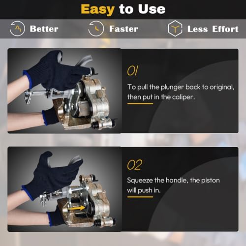 Craimil Brake Caliper Compression Tool, Single/Twin/Quad/Sextuplet Piston Disc Brake Caliper Tool, 29100 Brake Pad Spreader Compatible with Most Cars and Light Trucks - size: 29100