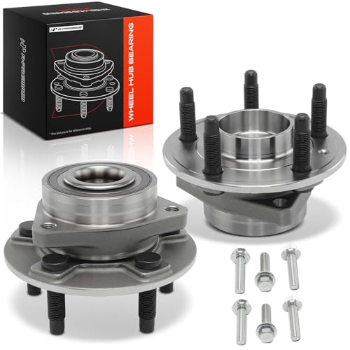 A-Premium 2 x Wheel Bearing and Hub Assembly with 5-Lug | Compatible with Chevrolet Equinox, Malibu, Impala & GMC Terrain & Buick Lacrosse, Regal, Allure & Cadillac CTS & Saab 9-5