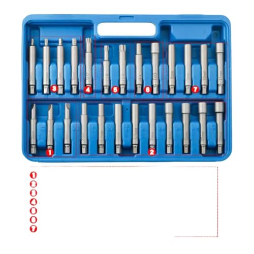 Shock Absorber Upper Seat Screw Glue Remover Shock Absorber Hub Suspension Shock Absorber Nut Removal Tool Socket Kit 43pcs