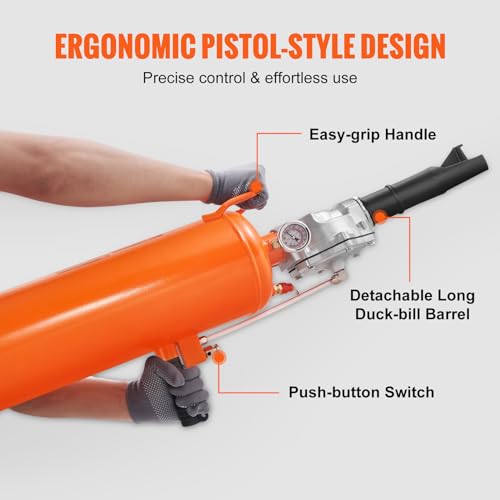VEVOR Tire Seater, 2.1 Gal/8 L Air Tire Blaster, 120 PSI Handheld, Portable Tire Inflator Tool, 85-116 PSI Operating Pressure for Tractor Truck ATV Car and Automobile Repair - size: 2.1 Gal/8L