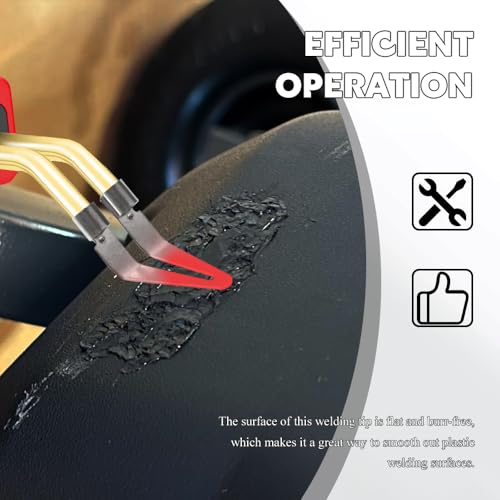4PCS Plastic Smoothing Tips, Welding Accessories, Stainless Steel Plastic Welder Tips, Adjustable 45 Degree Elbow Soldering Repair Welding Tool for Repairing Car Bumpers, Kayak
