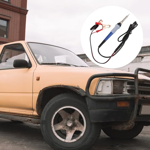 Portable Electric Dc12v-24v Iron for Soldering with Heating and Safety Features, Includes Clips Welding Repair Cars for Vehicle