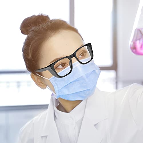 Safety Glasses Anti-Fog Goggles Protective Eyewear Anti Blue Light Protection Glasses For Women And Men - color: Black