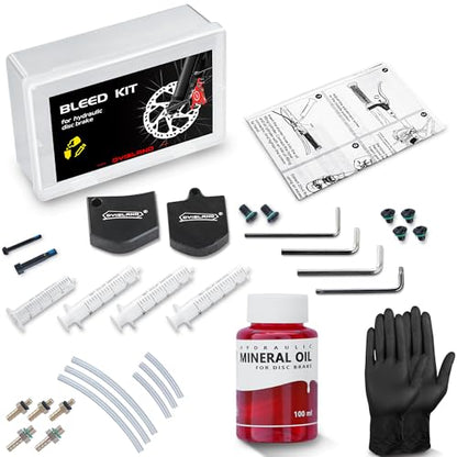 DYISALND Brake Bleed Kit for All Hydraulic Disc Brake Series Products，Including Mineral Brake Fluid and Installation Tools.