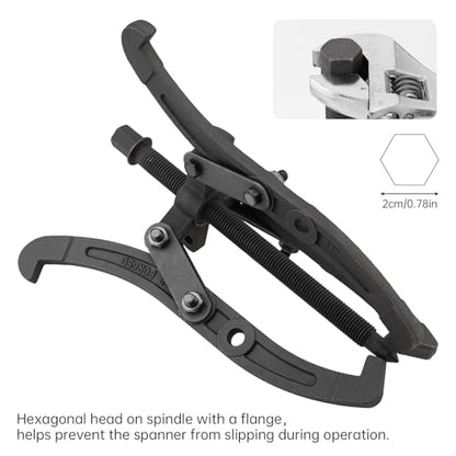 ChgImposs 12 Inch 2 Jaw / 3 Jaw Gear Puller, Multifunction Standard Carbon Steel Bearing Puller with 4 Single Hole Claw Pullers for Car/Mechanical Repairing - size: 12 Inch