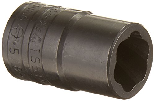 Williams TS51625 1/2 Drive Turbo Socket, 16mm - size: 16 MM