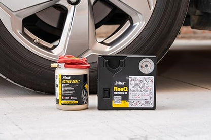 AIRMAN Flat Tire Repair Kit - ResQ 12V Compressor Tire Mobility Kit with Water Based Sealant - color: Compressor