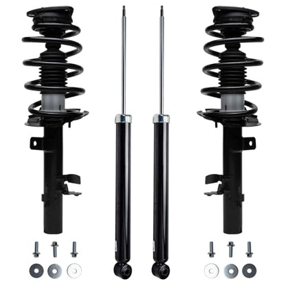 Detroit Axle - 4pc Struts Kit for Ford Escape 2014-2019, 2 Rear Shock Absorbers Assembly 2 Front Struts & Coil Spring 2015 2016 2017 2018 Replacement - size: 4AQ47032/Shock Kit