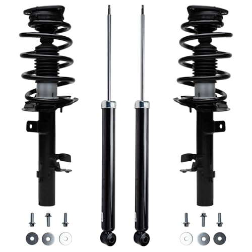 Detroit Axle - 4pc Struts Kit for Ford Escape 2014-2019, 2 Rear Shock Absorbers Assembly 2 Front Struts & Coil Spring 2015 2016 2017 2018 Replacement - size: 4AQ47032/Shock Kit