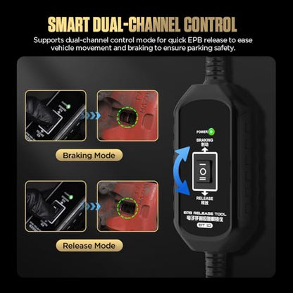 BT10 EPB Emergency Release Tool for Electronic Parking Brakes | Temporary EPB release for brake service and vehicle recovery; dual-direction control, two connections, 10-14 V DC, 5 A fuse