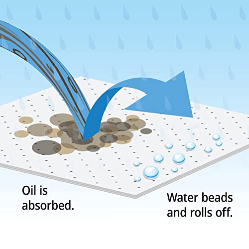 PIG Oil Absorbent Mat Pad | in Dispenser Box | Absorbs Oils & Fuels | 21 oz Absorbency Per Pad | Mediumweight | 20" L x 15" W | 100 Pads | MAT454 - style: With Dispenser Box