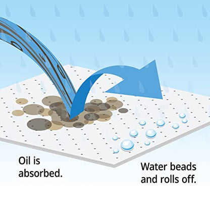 PIG Oil Absorbent Mat Pad | in Dispenser Box | Absorbs Oils & Fuels | 21 oz Absorbency Per Pad | Mediumweight | 20" L x 15" W | 100 Pads | MAT454 - style: With Dispenser Box