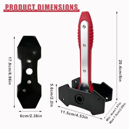 360° Brake Caliper Compression Tool,2 Large Steel Plates & 4 Caliper Hooks,Brake Caliper Press for Car,Truck,SUV