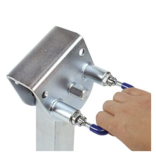 Trailer Jack, 2PCS Stabilizer Legs Drop Down with Plate 600MM Caravan Parking Zinc Jacks Cap 2000KGS Camping RV Trailer Prop Stands Parts,