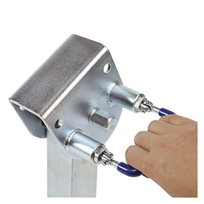 Trailer Jack, 2PCS Stabilizer Legs Drop Down with Plate 600MM Caravan Parking Zinc Jacks Cap 2000KGS Camping RV Trailer Prop Stands Parts,