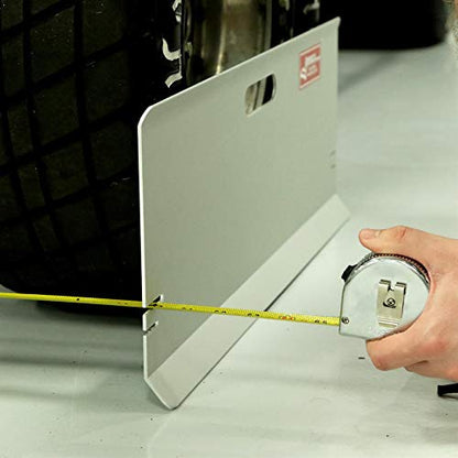 Longacre Racing 79501 Aluminum Toe-in Plates with Magnets and Two Tape Measures, Integrated Magnets Allow One Man Operation, Quick and Easy Way to Check Toe-in