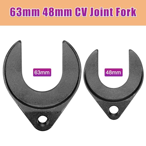 FEXON Inner CV Joint Puller Slide Hammer Front Wheel Drive Axle Half Shaft Removal Tool Kit,Heavy Duty 10 Pounds Slide Hammer 63mm 48mm CV Joint Fork Adapter Attachments
