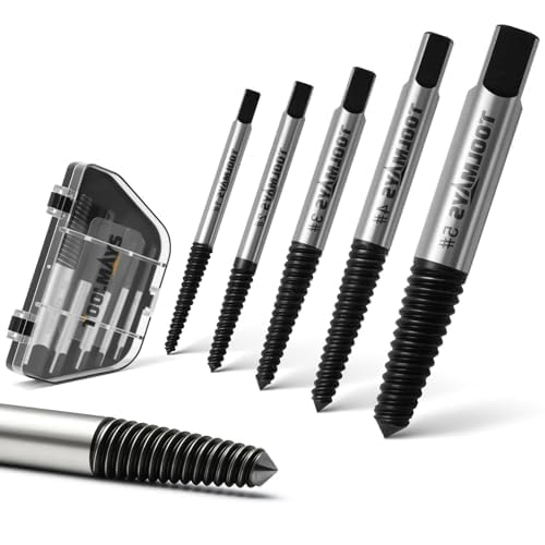 Screw Extractor Set, 5-Piece Left Extractor Set, High Hardness Screw Extractor Set, Damaged Screw Remover Extractor Set, Left Extractor Set - size: 5PCS Hand Driver