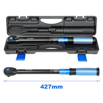 Torque Wrench 1/2, UPGRADE Torque Wrench Auto, 10-180ft.lb | 13.6 - 244.1Nm, ±3% Dual-Direction, 72 Tooth Inch Pound Torque Wrench for Engine, Suspension & Spark Plug Maintenance - size: 1/2inch 10-180Ft.lb