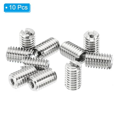 PATIKIL Thread Adapters Sleeve Reducing Nut, 10 Pcs M5x0.8 Male to M2x0.4 Female Repairing Insert Nut Screw Reducer Stainless Steel Fastener 8mm - size: M2xM5x8mm