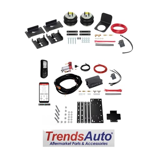 TrendsAuto Firestone Airide Rear Ride-Rite Air Spring Kit and Dual Path Standard Compressor Kit fits 2019-2023 Ranger w/o In-Bed Hitch (Does not fit Raptor Model) | Includes TrendsAuto Decal - size: 2019-2023, style: Dual Path