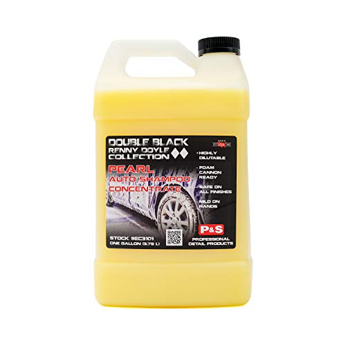 P&S Professional Detail Products Pearl Auto Shampoo – High-Foaming, pH-Balanced Car Wash Soap, Biodegradable, Safe for All Finishes, Lemon Scent, Foam Cannon & Bucket Wash - 1 Gallon - size: 128 Fl Oz (Pack of 1)