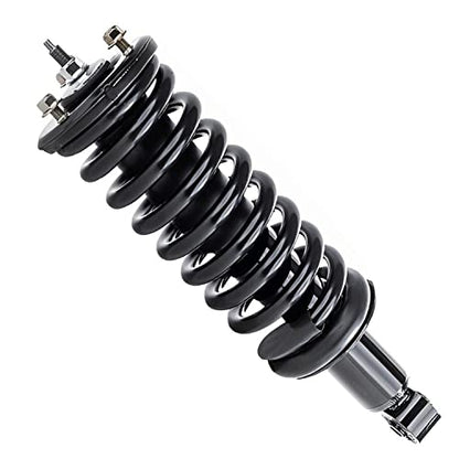 Detroit Axle - 4WD Front Struts w/Coil Spring Sway Bars + Rear Shock Absorbers Replacement for 2005-2019 Nissan Frontier 4.0L - 6pc Set - size: 6AQS47311/Shock Kit