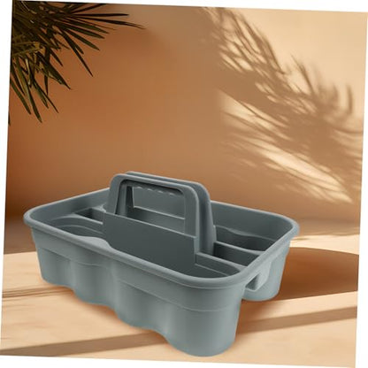 Mobestech Portable Plastic Tool Basket with Handle Spacious Organizer for Car Detailing Supplies Efficient Dividers for Easy Storage for Use