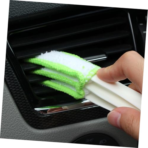 3pcs Double-Ended Car Air Vent Cleaning Brush Set Soft Bristles for Interior Crevice and Dashboard Detail Cleaning Tools