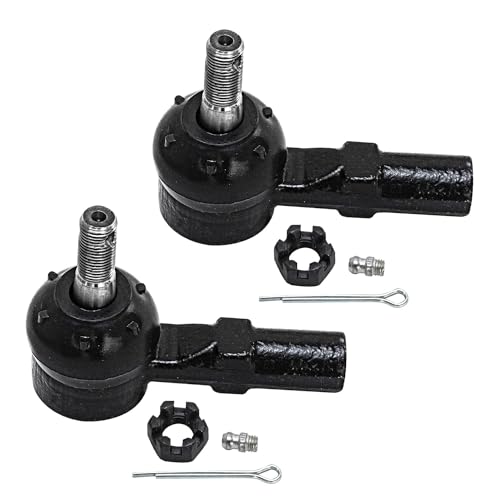 Detroit Axle - Front 4pc Steering Knuckles Kit for 03-08 Toyota Matrix, 2 Steering Knuckles & Wheel Bearing Hubs 2 Outer Tie Rods 2003 2004 2005 2006 2007 2008 [4-Wheel ABS] Replacement - size: 4SU50495/Kit