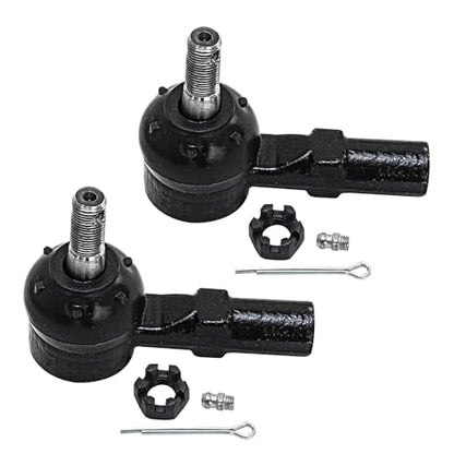 Detroit Axle - Front 4pc Steering Knuckles Kit for 03-08 Toyota Matrix, 2 Steering Knuckles & Wheel Bearing Hubs 2 Outer Tie Rods 2003 2004 2005 2006 2007 2008 [4-Wheel ABS] Replacement - size: 4SU50495/Kit