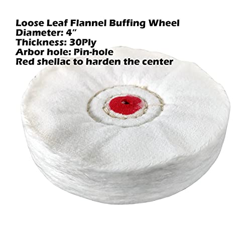 7pc 4" Buffing Polishing Wheel Kit for Drill, for Polishing Soft Metals | Includes 3pc 4" cotton buffing wheel, 3pc 100g bar compound, 1pc drill mandrel. For polishing