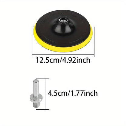 5 Inch Buffing Polishing Pads 6 Pcs Car Detailing Waxing Kit Foam Wool Polish Set for Automotive Body Repair & Paint Correction