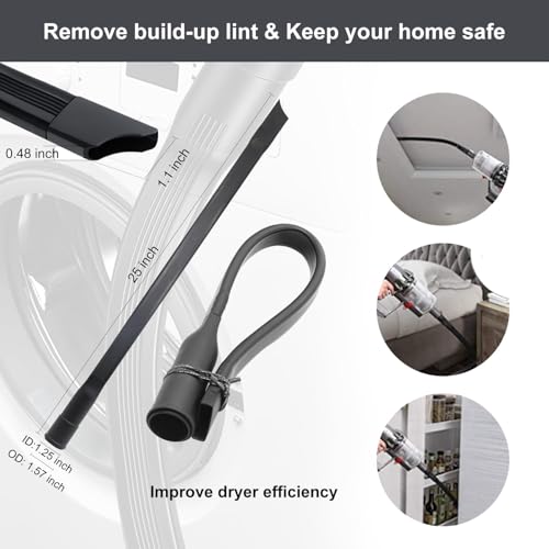 12 Pcs Vacuum Attachments Kit, Universal 2 1/2" 1 7/8" 1 3/8" to 1 1/4" Hose Adapters & Brushes & Wand Compatible with Shop Vac Accessories for Household Workshop Garage Cleaning - size: 12 Pack