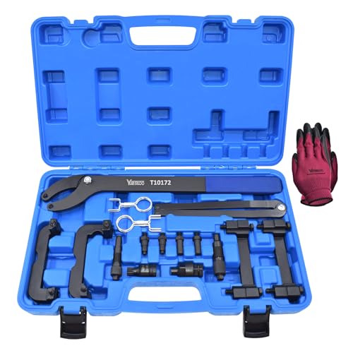 Engine Camshaft Locking Timing Tool Kit, Compatible with VW Audi 2.0 2.4 2.5 2.8 3.0T 3.2 4.2 5.0 5.2, Touareg Q7 Porsche 3.0T, A4 A6 A6L A8 Q5 Q7 R8, Replace OEM T40133 T40070 T40058 T10172 - size: 18PCS