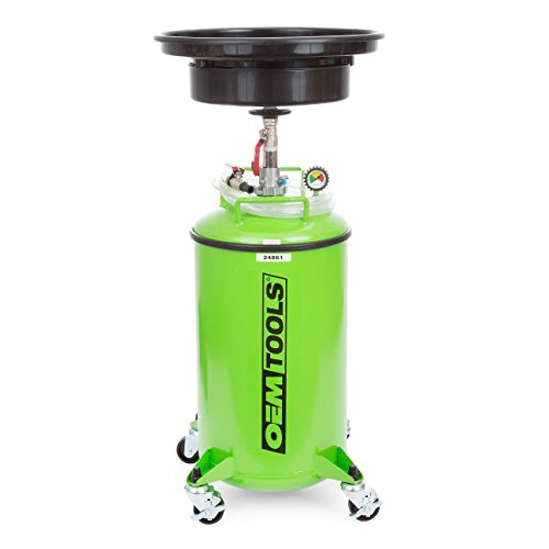 OEMTOOLS 24861 21 Gallon Waste Oil Drain, Automotive Oil Container with Adjustable Oil Changing Funnel, Waste Oil Storage Tank, Motor Oil and Coolant Drain - style: 21 Gallon Oil Drain
