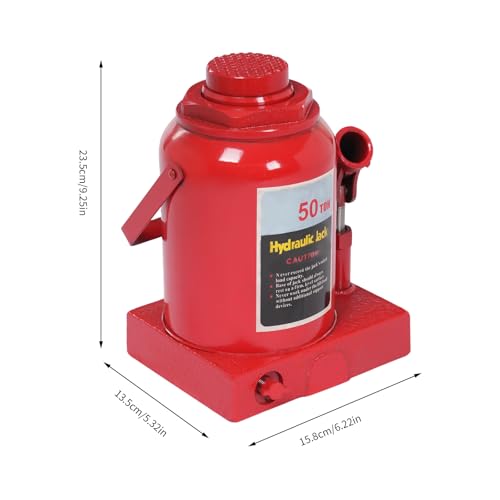 50 Ton Hydraulic Car Bottle Jack - Low Profile, Double Ram, Automotive Welded Hydraulic Jack for Truck Repair, (110,231 lbs) - style: 50 Ton