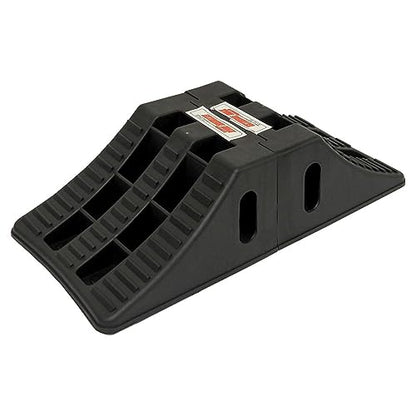 Extreme Max 5800.5852 Heavy-Duty Interlocking Wheel Chock for Tandem Axle Trailers and RVs - 9.2" x 8.2" x 4.7", Pair