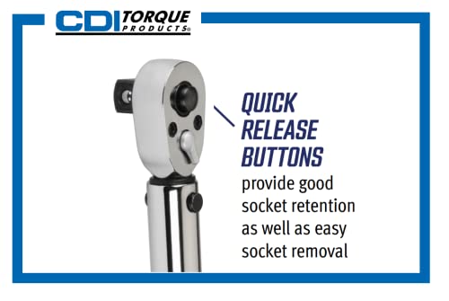 Industrial Brand CDI Torque 2502MRPH 3/8-Inch Drive Adjustable Micrometer Torque Wrench, Torque Range 30 to 250-Inch-Pounds - size: 3/8", style: 30-250 in.lbs