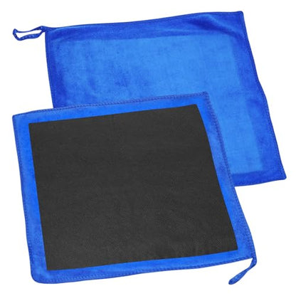 2Pcs Clay Towels Microfiber Clay Bar Towel & Rag, Blue | Dual-Sided, Car Detailing Cloth, For Car Detailing - color: Blue