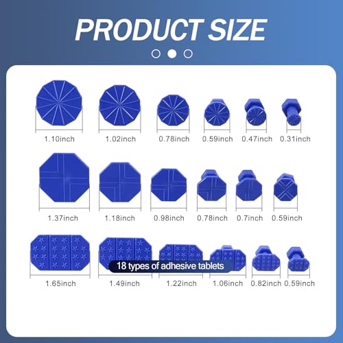 19 PCS Car Dent Puller Kit, Car Body Dent Removal Pulling Tabs with Pro Slide Hammer, Paintless Repair Remove Tools Set, Universal for Most Cars Trucks SUV (Multicolor)