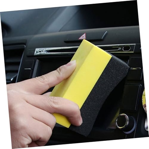 Luxshiny 6pcs Tire Shine Applicator Pads Set EVA Foam Polishing Sponge for Car Wash Detailing Waxing for Auto Cleaning