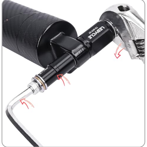 Bicycle Shock Bushing Tool for Shock Absorber Bushings - Press-in/Press-Out for Rear Suspension Springs | with Axial Bearing & All-in-One Pressure Piece